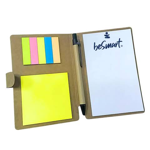 Be Smart memo set with page markers and pen 1/12/144