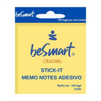 STICK NOTES 100FF 7,6x7,6 cm GIALLO 1/24/288 - BeSmart School & Office