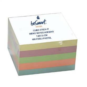 CUBE NOTES PASTEL 400FF 7,6X7,6 CM 1/6/72 - BeSmart School & Office