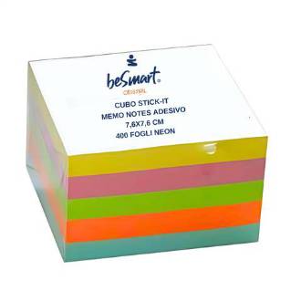 CUBE NOTES NEON 400FF 7,6X7,6 CM 1/6/72 - BeSmart School & Office