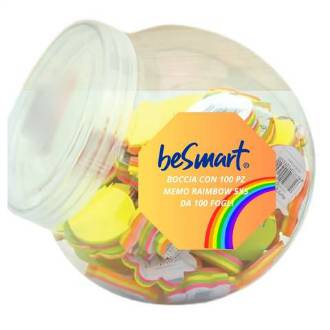 ESPOSITORE AMPOLLA 100 Pz MEMO NOTES 75FF 4,5X4,5Cm NEON - BeSmart School & Office
