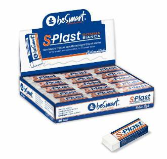 GOMMA S - PLAST BIANCA IN BOX da 30 Pz BE SMART - BeSmart School & Office