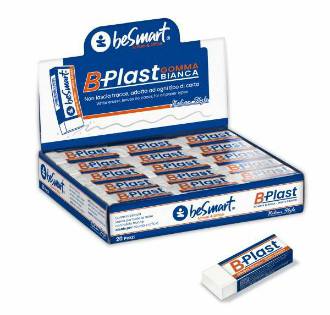 GOMMA B - PLAST BIANCA IN BOX da 20 Pz BE SMART - BeSmart School & Office
