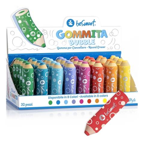 Gommita round classic bubbles in box 32 pieces Be Smart