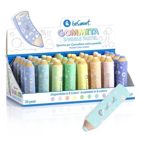 Gummy bubbles round pastel in box 32 pieces Be Smart