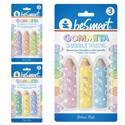 Gommita bubbles round pastel in blister da 2 pezzi Be Smart