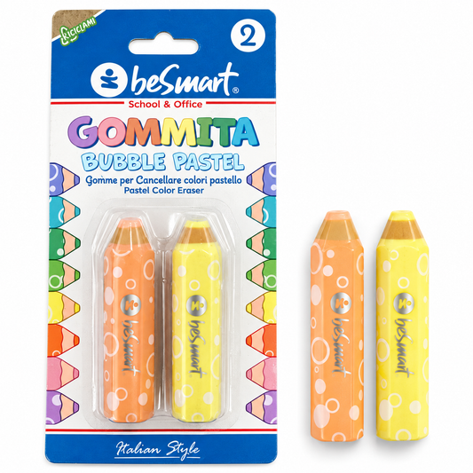 Gommita bubbles round pastel in blister da 2 pezzi Be Smart