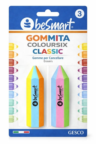 Gommita coloursix classic blister 2 pezzi Be Smart