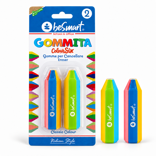 Gommita coloursix classic blister 2 pezzi Be Smart