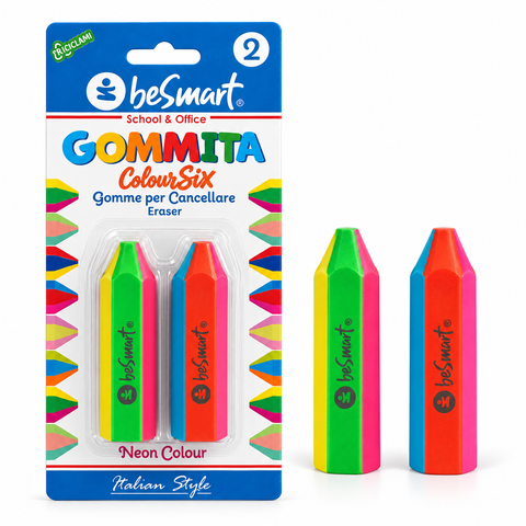 Gommita Coloursix Neon Blister 2 Pieces Be Smart