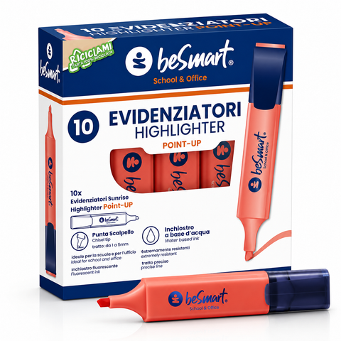 Sunrise highlighter in box of 10 Be Smart