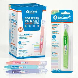 CORRETTORE A PENNA 5ML PASTEL IN BLISTER BE SMART - BeSmart School & Office