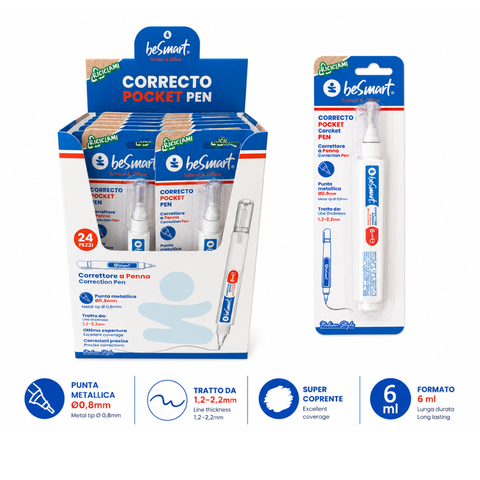 Correttore a penna 6 ml in blister Be Smart