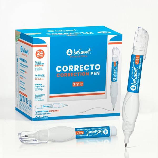 Correttore a penna 8 ml in display box da 24px Be Smart