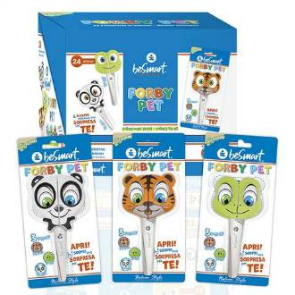 FORBICI FORBY PET IN ACCIAIO 3 COLORI ASS. IN BLISTER BE SMART - BeSmart School & Office