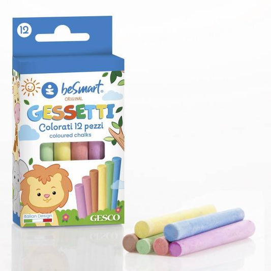 Box 12 gessetti colorati Be Smart