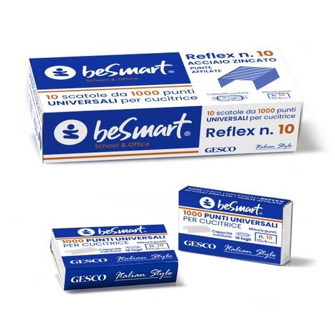 Punti universali reflex n.10 box da 1000 pezzi Be Smart