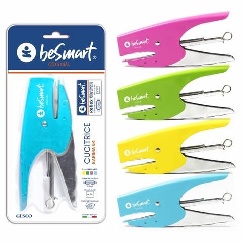 Cucitrice karima 64 double stitch 4 colori pastel in blister Be Smart