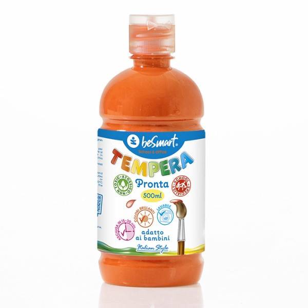 Tempera pronta 500 ml arancione Be Smart