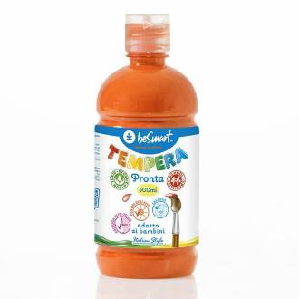 TEMPERA PRONTA 500ml ARANCIONE BE SMART - BeSmart School & Office