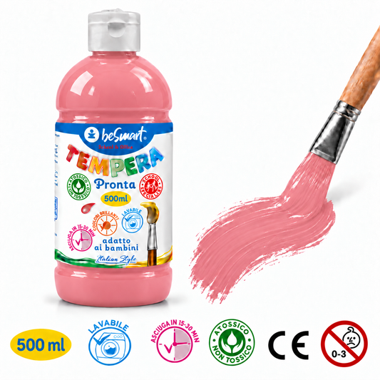 Tempera pronta 500 ml rosa Be Smart