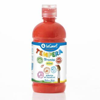 TEMPERA PRONTA 500ml ROSSO BE SMART - BeSmart School & Office