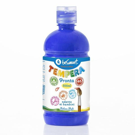 Tempera pronta 500 ml blu cobalto Be Smart