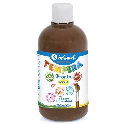 Tempera pronta 500 ml marrone Be Smart 022