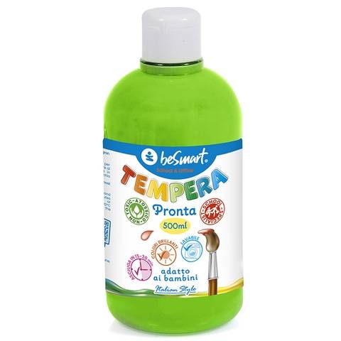 Tempera pronta 500 ml verde prato Be Smart