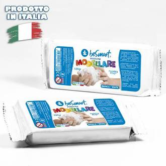 PASTA PER MODELLARE 500GR BIANCO BE SMART - BeSmart School & Office