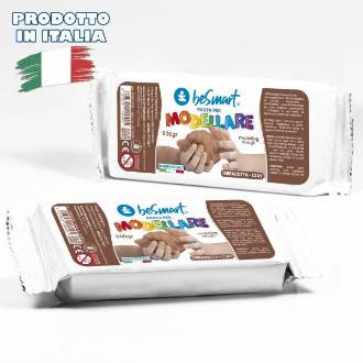 PASTA PER MODELLARE 500 GR TERRACOTTA BE SMART - BeSmart School & Office