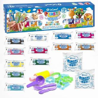 BOX PLASTI - DOH 12 COLORI X 50GR 1/12 - BeSmart School & Office