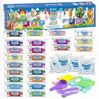 BOX PLASTI - DOH 24 COLORI X 50GR BE SMART - BeSmart School & Office