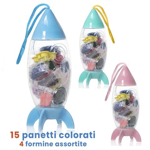 Plasti-Doh shuttle 22 cm 15 pezzi+4 forme 150g Be Smart