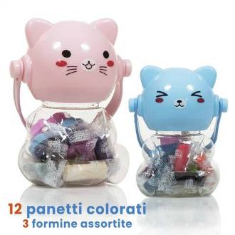 PLASTI - DOH GATTINO 14Cm 12Pz+3 FORME 72GR BE SMART - BeSmart School & Office