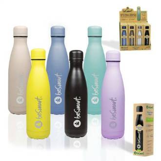 BOTTIGLIA TERMICA 500ML 6 COL. IN DISPLAY DA 12PZ BE SMART - BeSmart School & Office