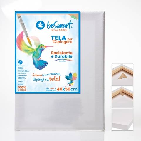 Tela 40x50 per dipingere 100% cotone Be Smart