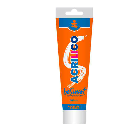Tempera acrilica arancione 100 ml Be Smart