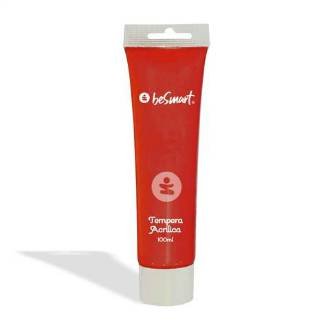 TEMPERA ACRILICA ROSSO TUBO 100ml BE SMART - BeSmart School & Office