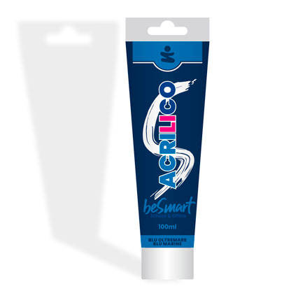 Tempera acrilica blu oltremare 100 ml Be Smart
