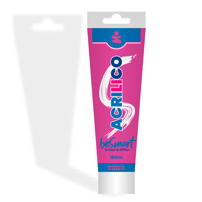Magenta acrylic tempera paint 100 ml Be Smart