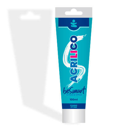 Cyan acrylic tempera 100 ml Be Smart