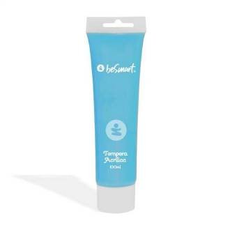 TEMPERA ACRILICA CIANO TUBO 100ml BE SMART - BeSmart School & Office