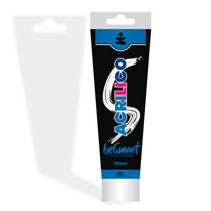 Acrylic tempera black 100 ml Be Smart