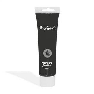 TEMPERA ACRILICA NERO TUBO 100ml BE SMART - BeSmart School & Office