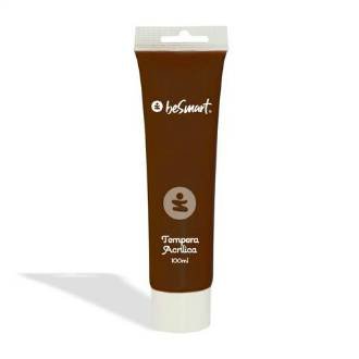 TEMPERA ACRILICA MARRONE SCURO TUBO 100ml BE SMART - BeSmart School & Office