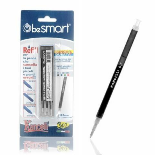 Refill black Kancelli in blister pack of 3 Be Smart