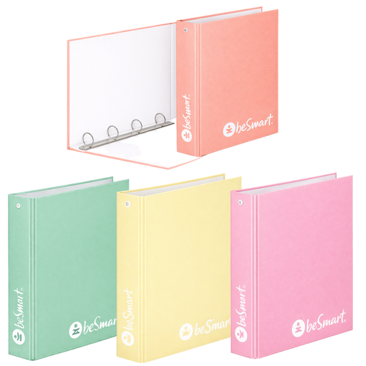Raccoglitore anelli 30 mm A4 pastel 4 colori assortiti Be Smart