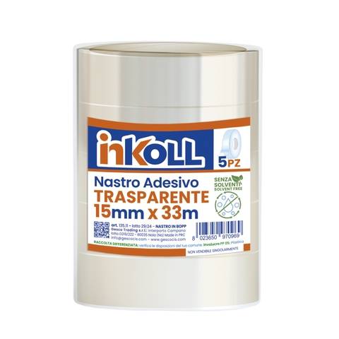 15x33 torre 5 pezzi nastro adesivi trasparente Inkoll