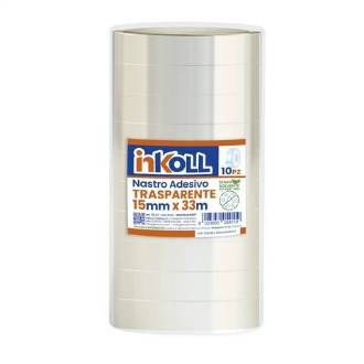 15X33 TORRE 10 PZ NASTRO ADESIVO TRASPARENTE INKOLL - BeSmart School & Office